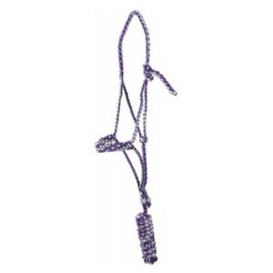 Classic Equine Halter Braided Nylon Rope 8' Lead Water Fast HALTERBR